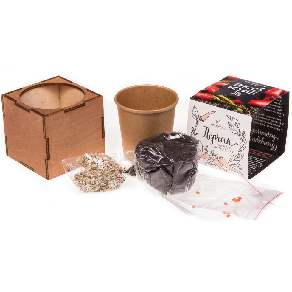 Набор для выращивания «Экокуб Lite», перчик / Миниатюра WWW (1000)