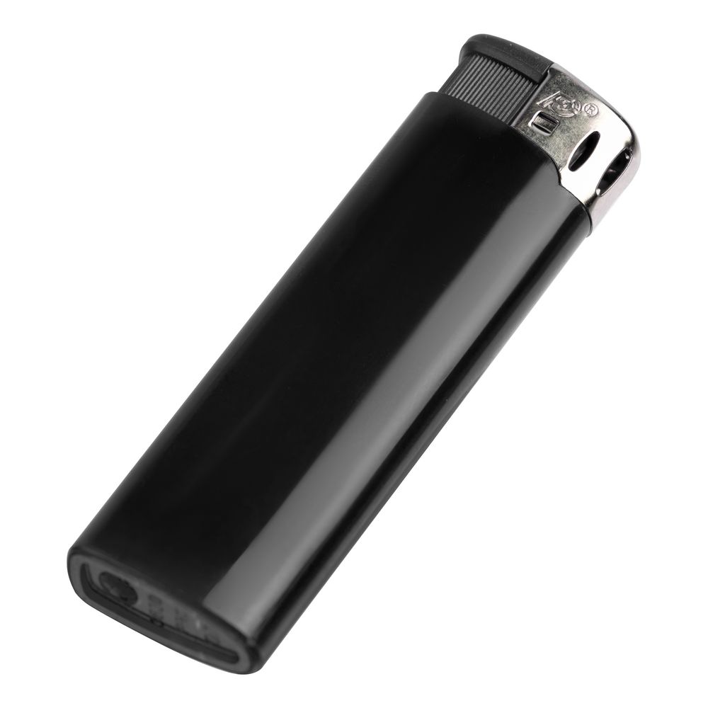 Зажигалка пьезо Flameclub, многоразовая, черная / Миниатюра WWW (1000)