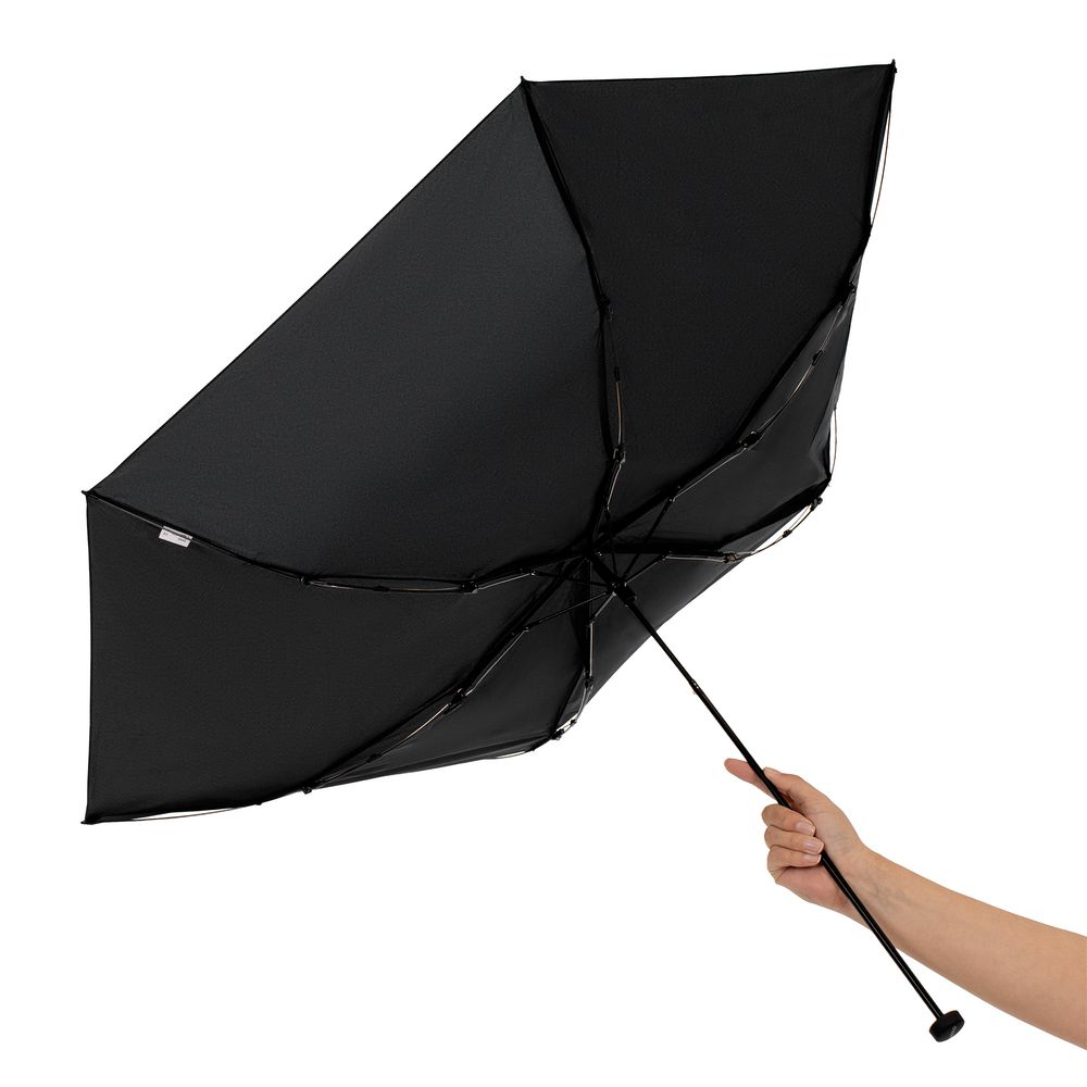 Зонт складной Zero Large, черный / Миниатюра WWW (1000)