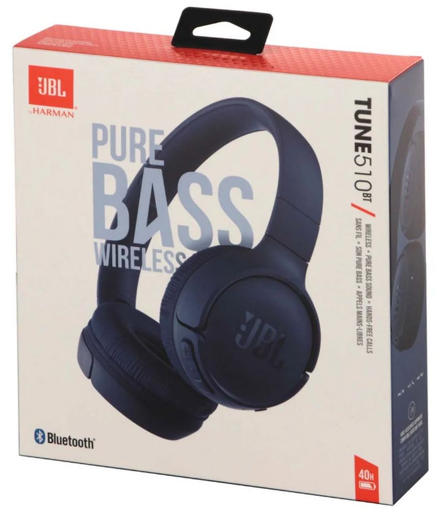 Беспроводные наушники JBL T510BT, синие / Миниатюра WWW (1000)