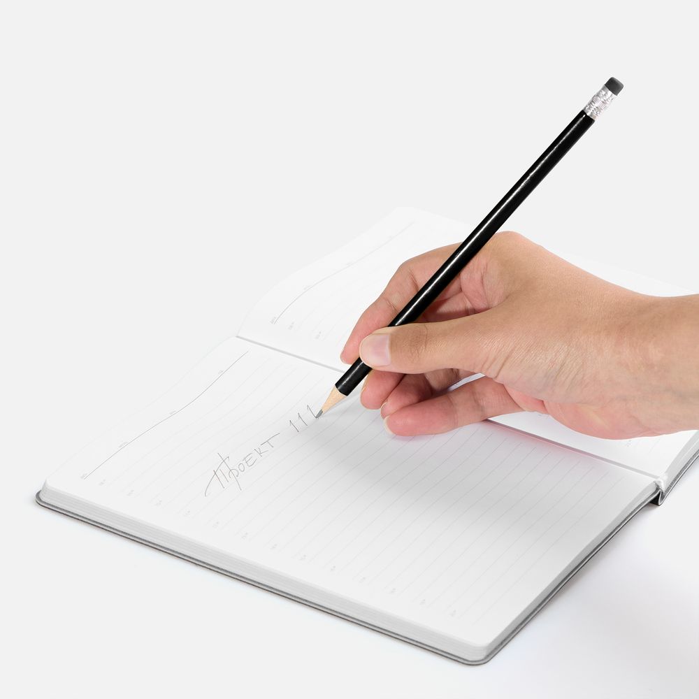 Карандаш простой Triangle с ластиком, черный / Миниатюра WWW (1000)