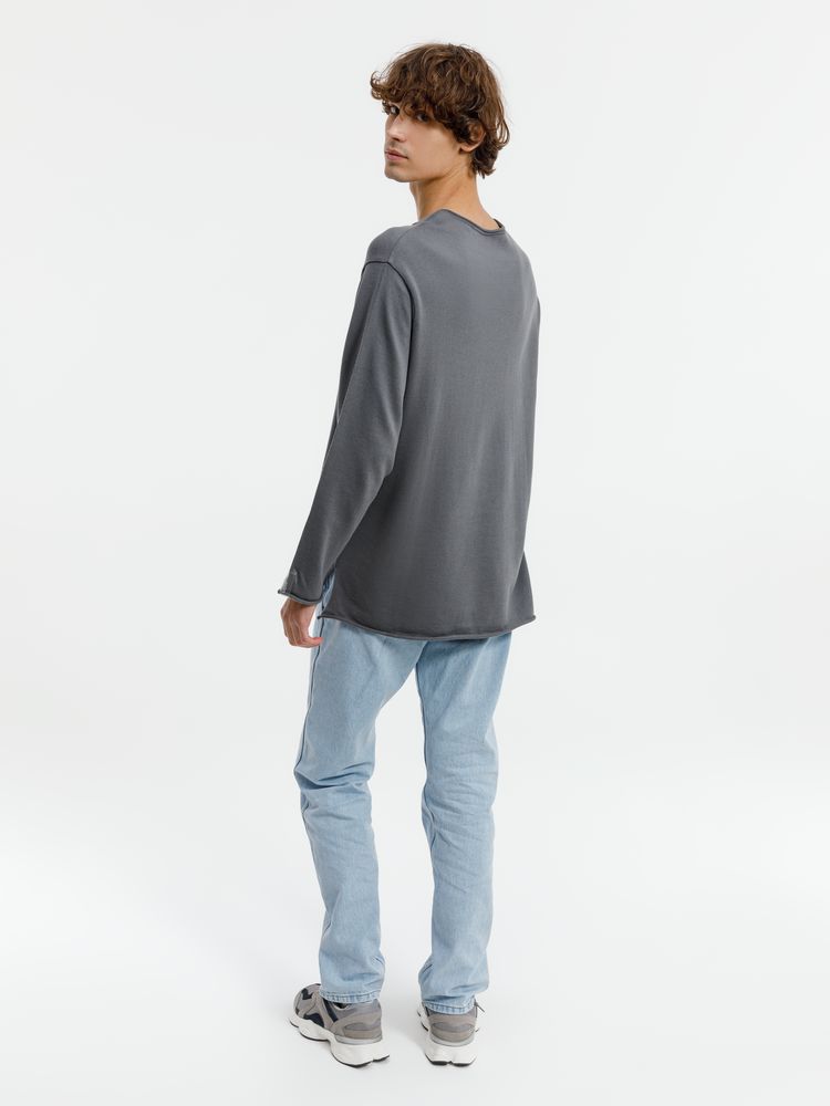 Лонгслив унисекс Siluetti Fuori, серый / Миниатюра WWW (1000)