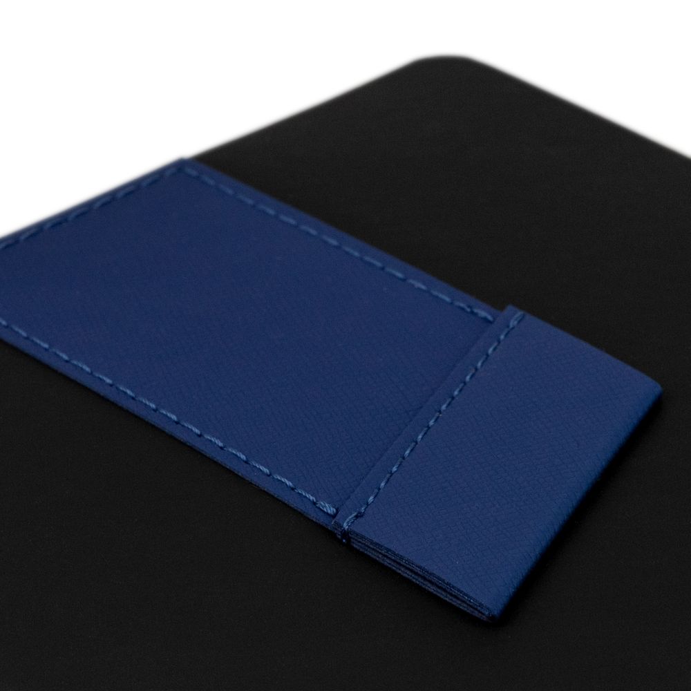 Ежедневник Bookmark, недатированный, черный с синим / Миниатюра WWW (1000)