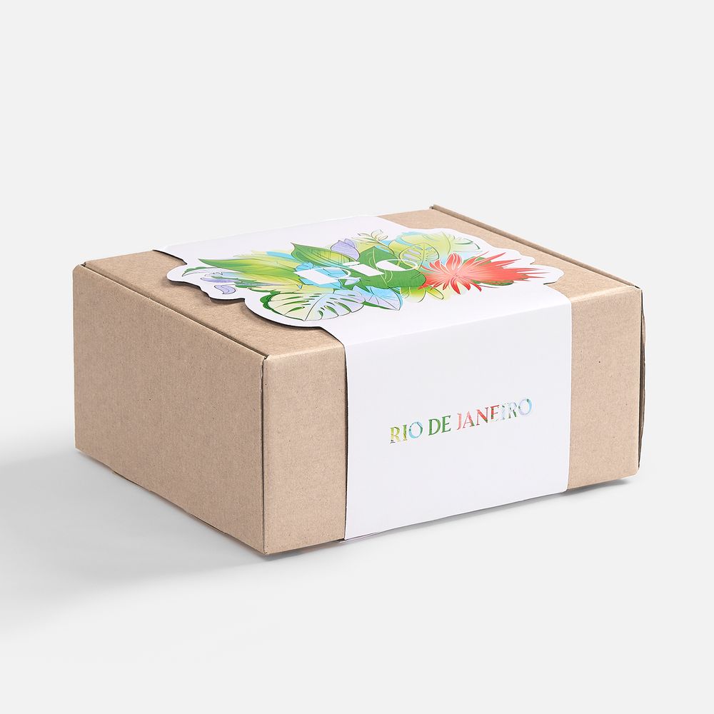 Коробка Grande, крафт / Миниатюра нанесения (1000)