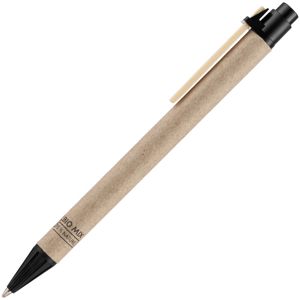 Ручка шариковая Bio-Mix, с черными деталями / Миниатюра WWW (1000)