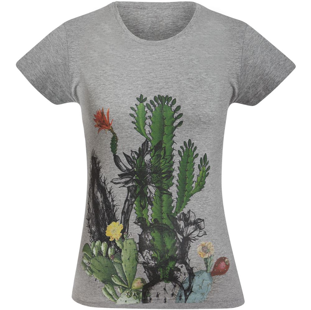 Футболка женская «Жажда жизни», серый меланж / Миниатюра WWW (1000)