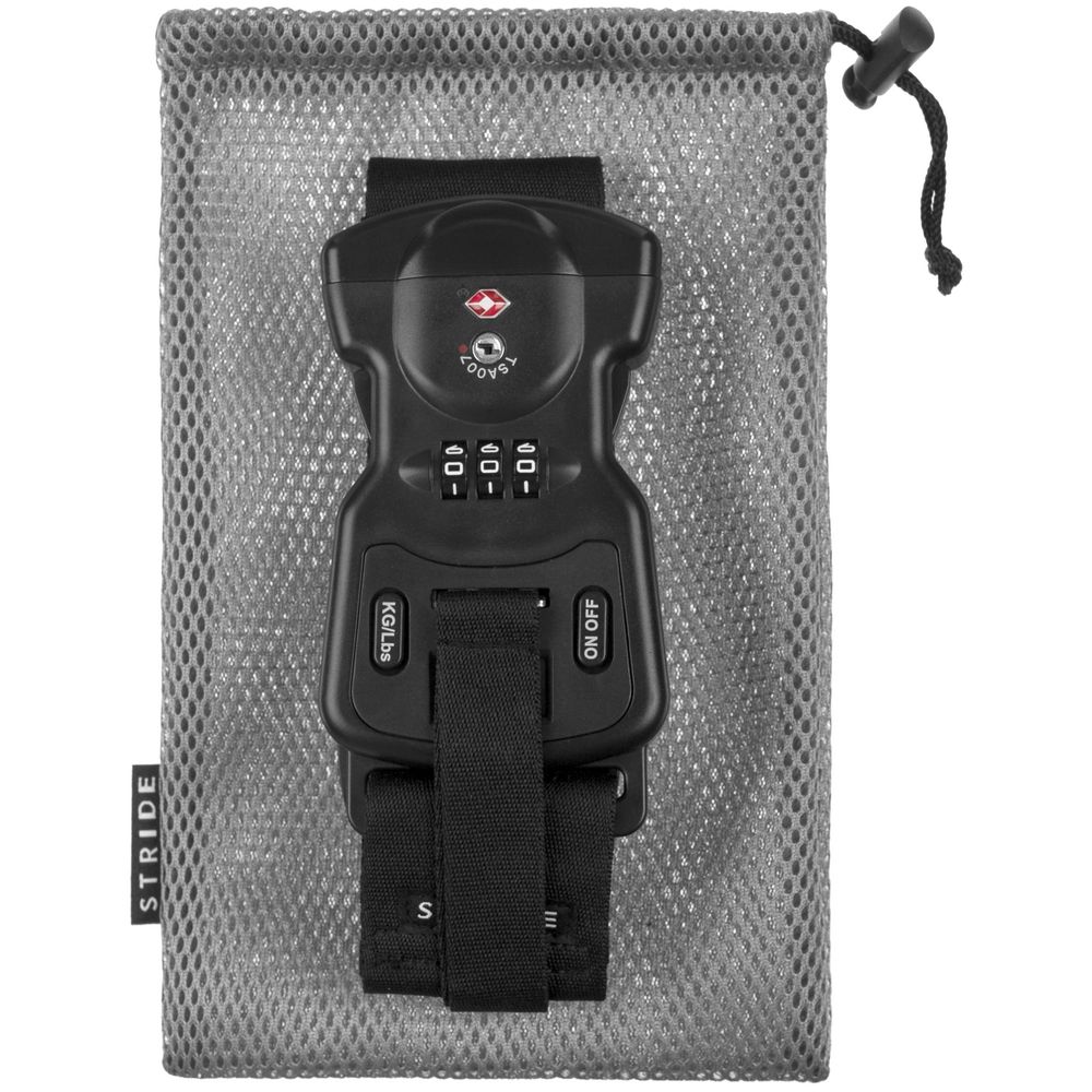 Багажный ремень с весами Bagremmen, черный / Миниатюра WWW (1000)