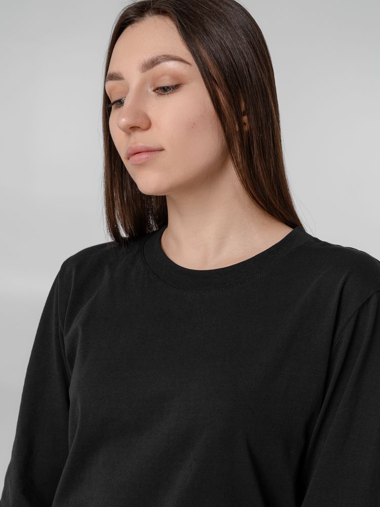 Футболка с длинным рукавом Lehta, черная / Миниатюра WWW (1000)