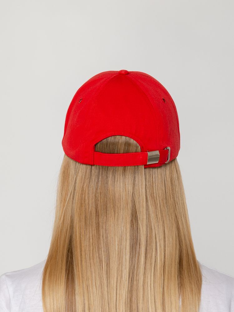 Бейсболка Canopy, красная с белым кантом / Миниатюра WWW (1000)