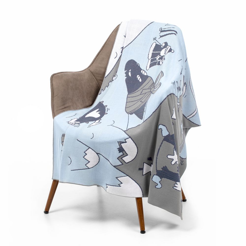 Плед Draconia, серо-голубой / Миниатюра WWW (1000)