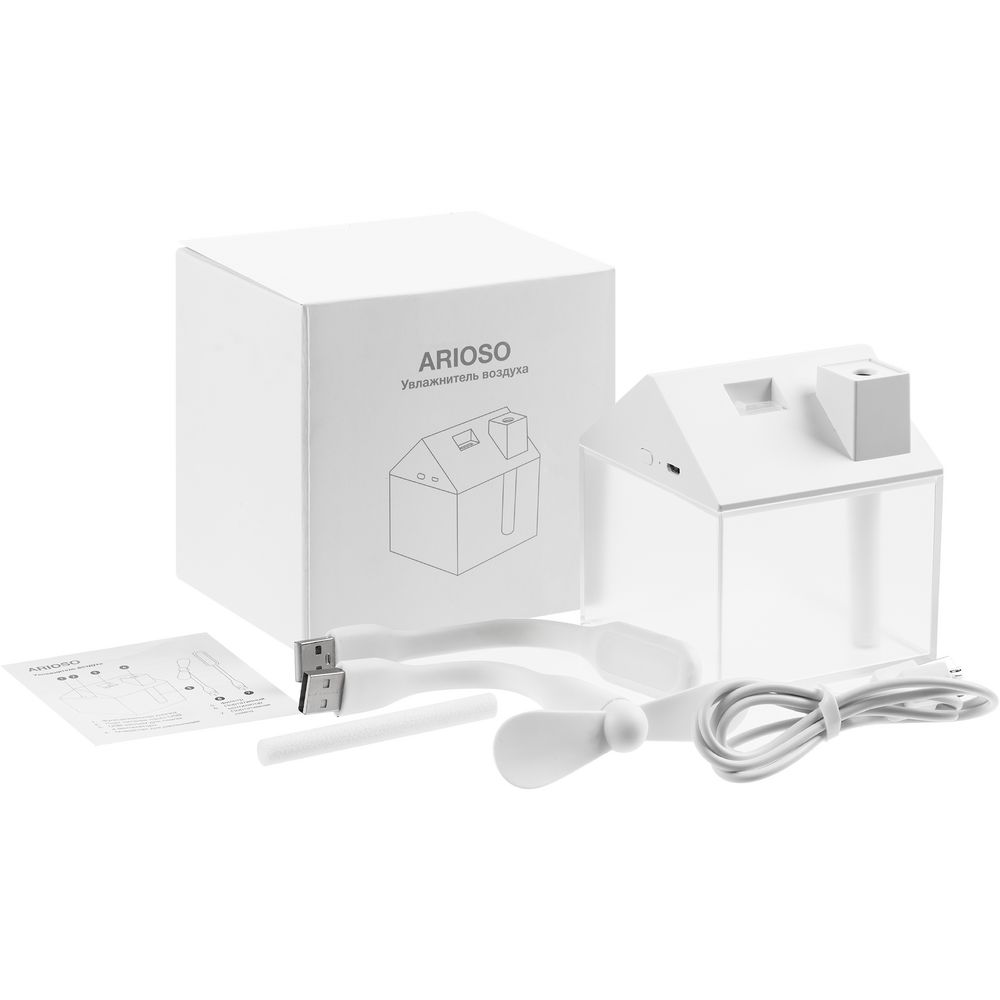 Настольный увлажнитель Arioso с вентилятором и лампой, белый / Миниатюра WWW (1000)