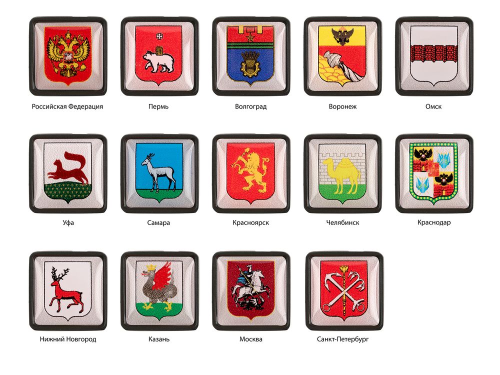 Шильдик с наклейкой «Нижний Новгород», черный / Миниатюра WWW (1000)