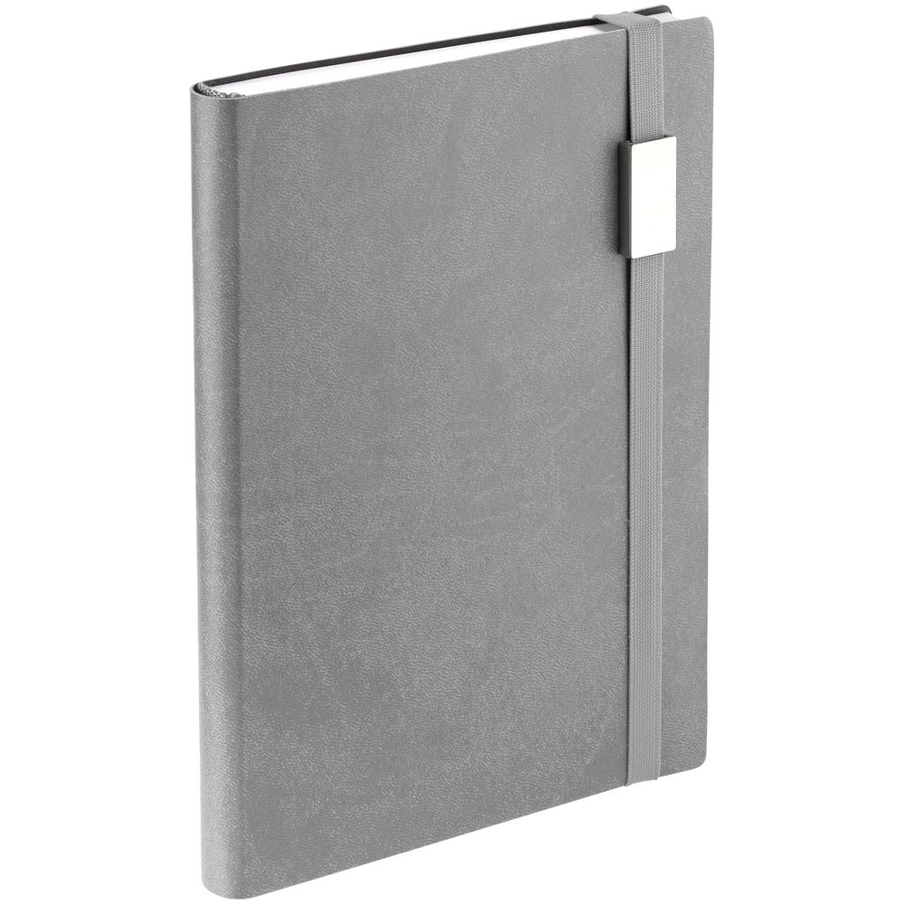 Ежедневник Vivian Metal, недатированный, серый / Миниатюра WWW (1000)