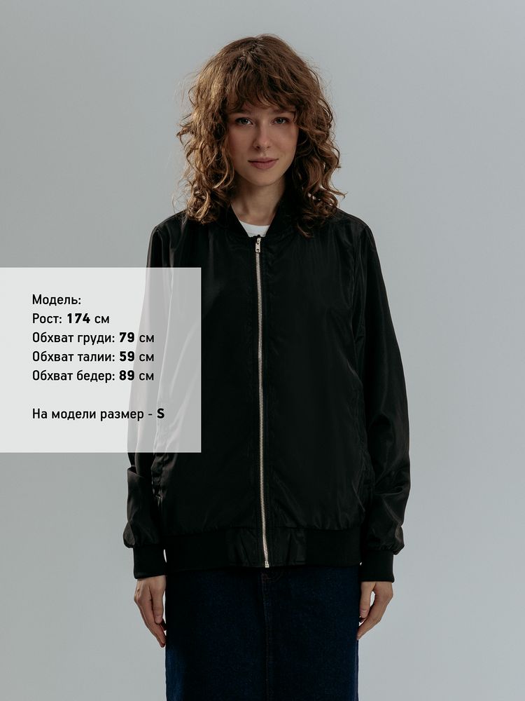 Бомбер Wigton, черный / Миниатюра модельного (1000)