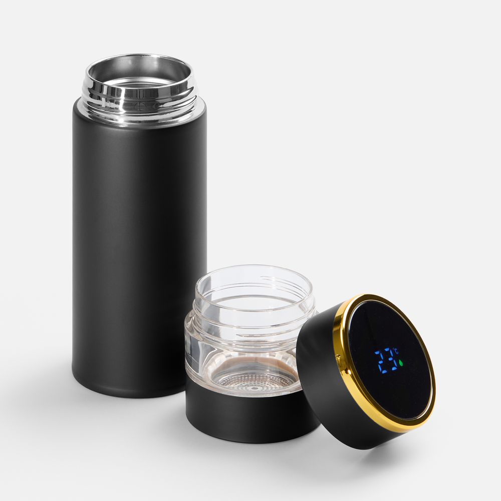 Смарт-бутылка с инфьюзером Thermory, черная / Миниатюра WWW (1000)