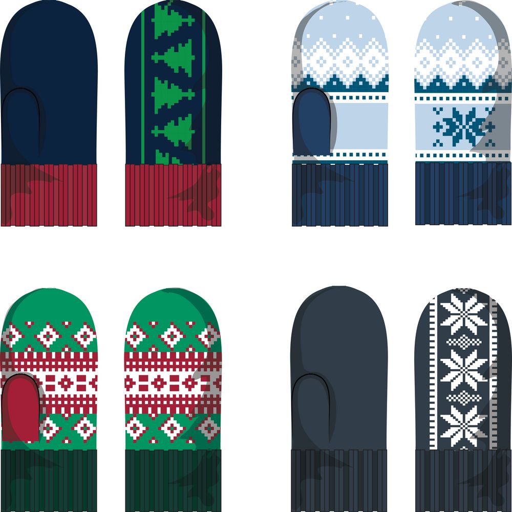 Варежки Joyful на заказ, акрил / Миниатюра WWW (1000)