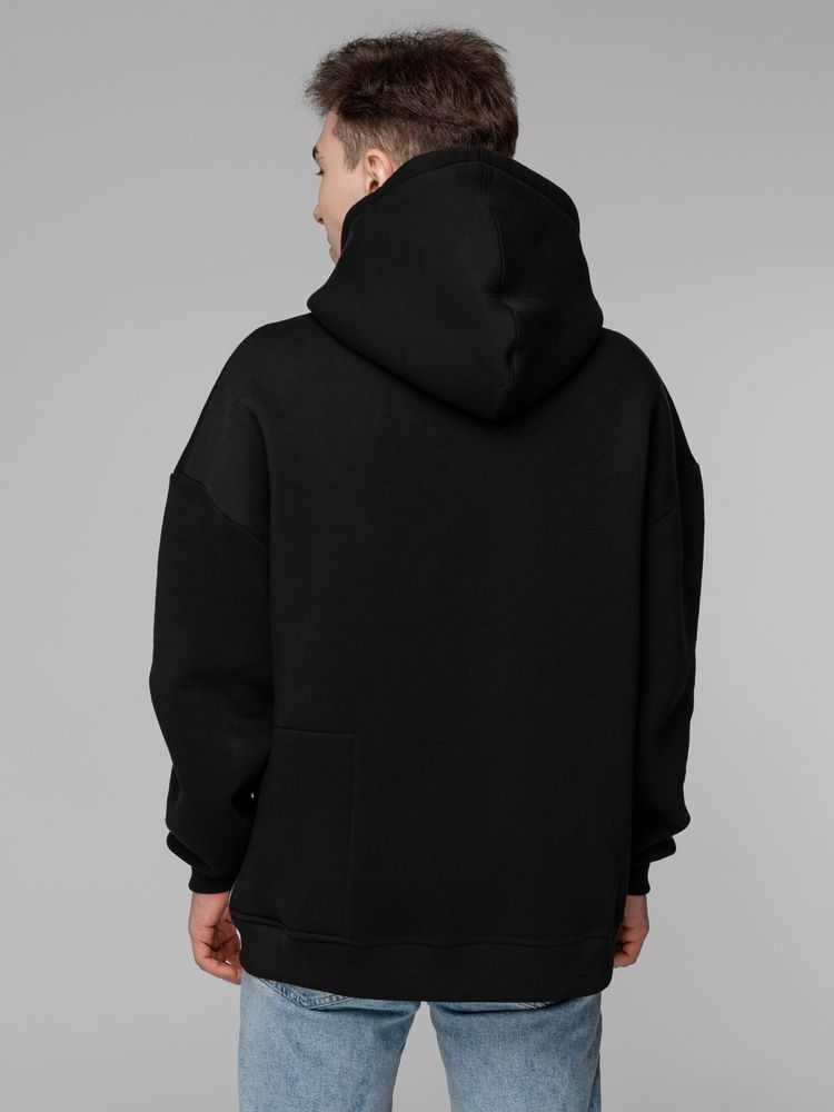 Худи Oversize Pockets, черное / Миниатюра WWW (1000)