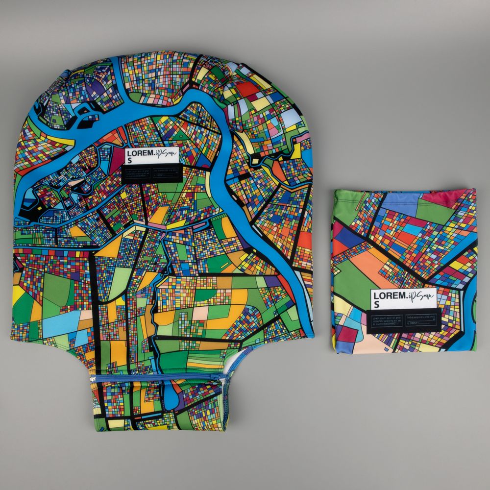 Чехол на чемодан Kansi на заказ, неопрен / Миниатюра WWW (1000)