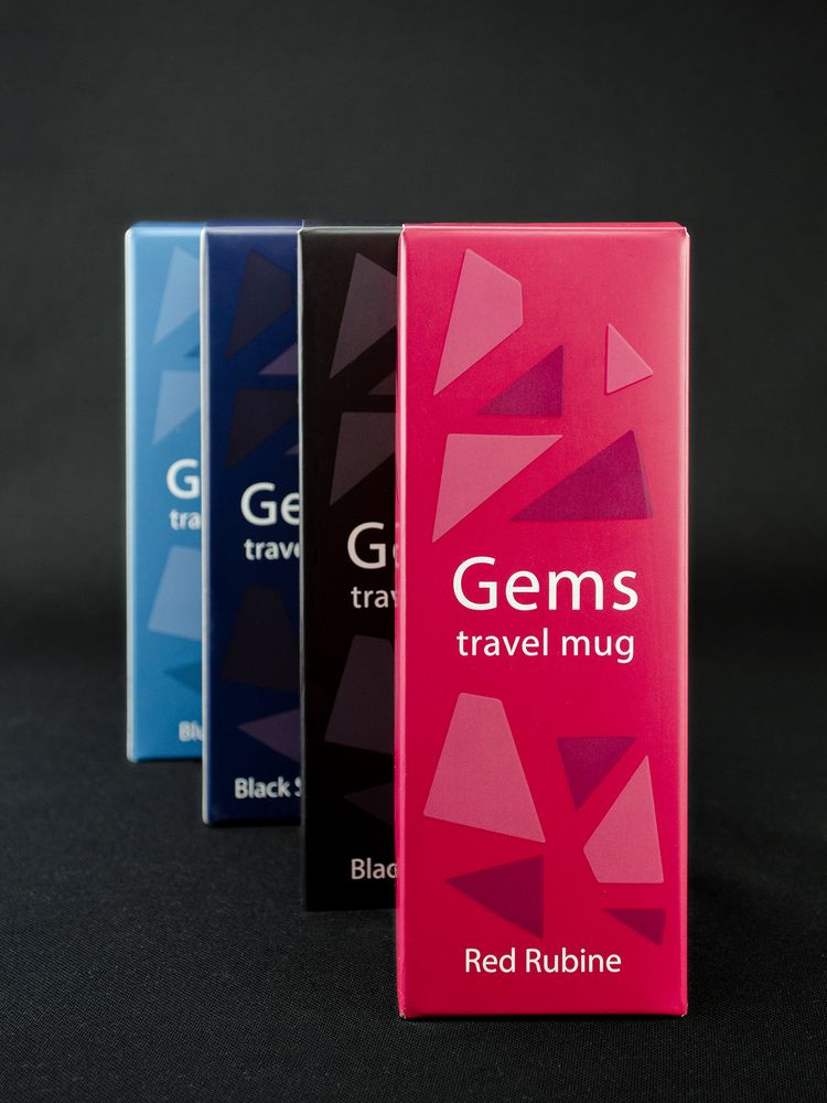 Термостакан Gems Black Sapphire, черный сапфир / Миниатюра WWW (1000)