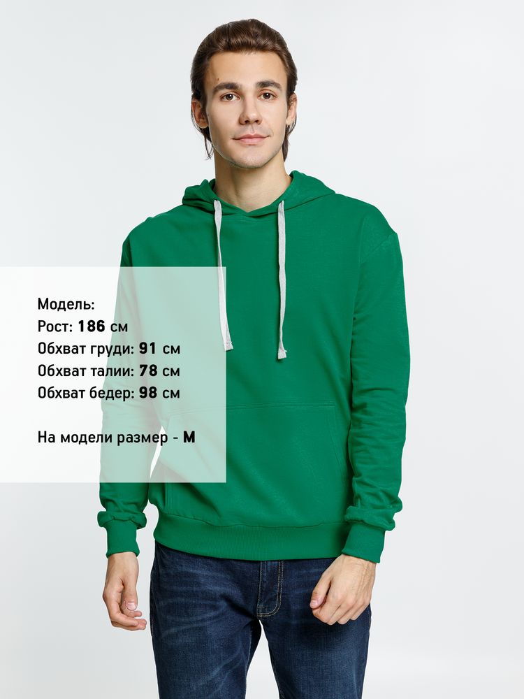 Толстовка с капюшоном Kirenga, зеленая / Миниатюра WWW (1000)