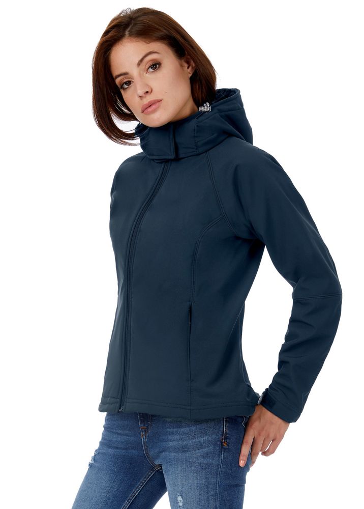 Куртка женская Hooded Softshell темно-синяя / Миниатюра WWW (1000)
