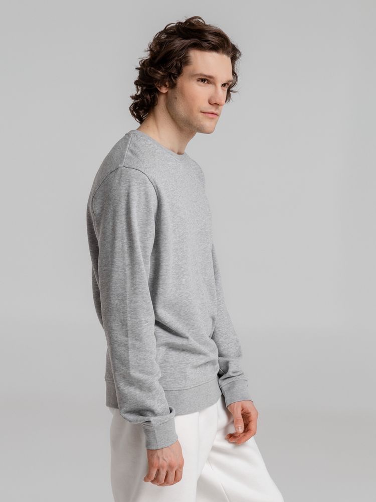 Свитшот унисекс BNC Organic, серый меланж / Миниатюра WWW (1000)