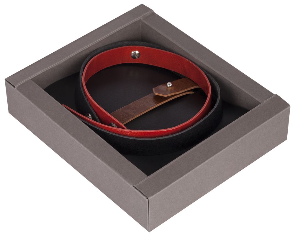 Автобумажник Leaf Explorer, черный с коричневым хлястиком / Миниатюра WWW (1000)