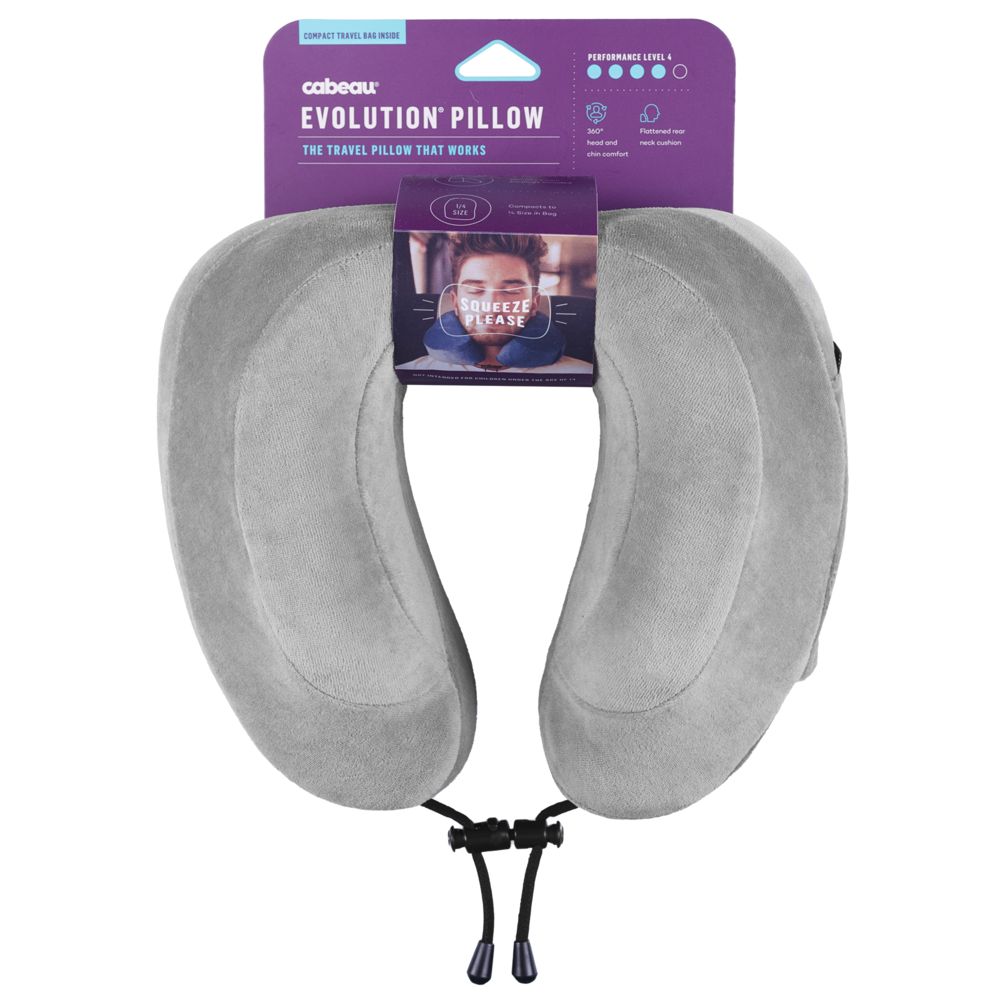 Подушка под шею для путешествий Cabeau Evolution, серая / Миниатюра WWW (1000)