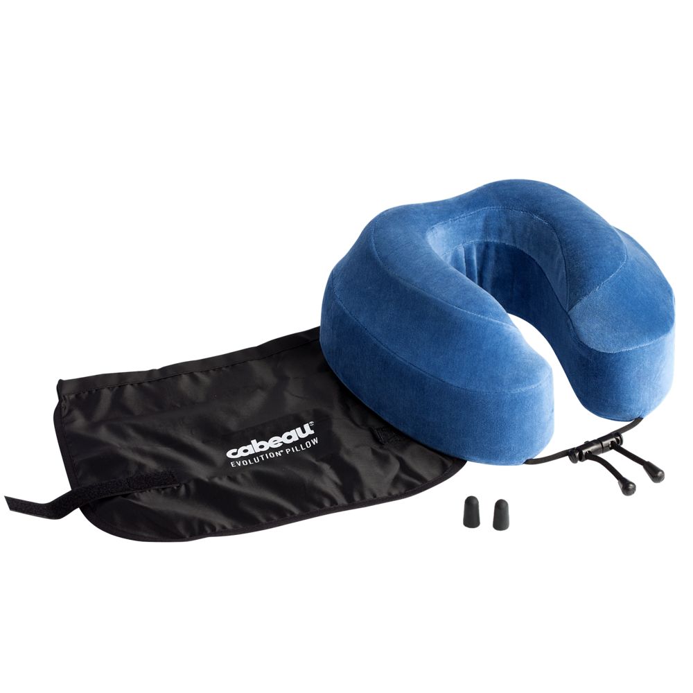 Подушка под шею для путешествий Cabeau Evolution, синяя / Миниатюра WWW (1000)