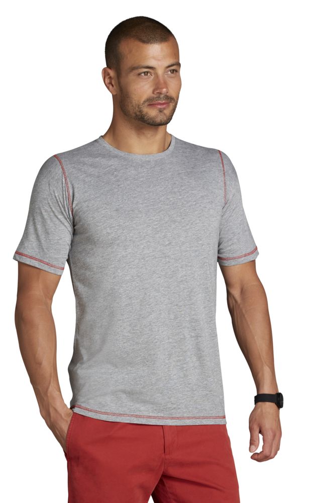 Футболка мужская Mustang 150, белая с темно-синим / Миниатюра WWW (1000)