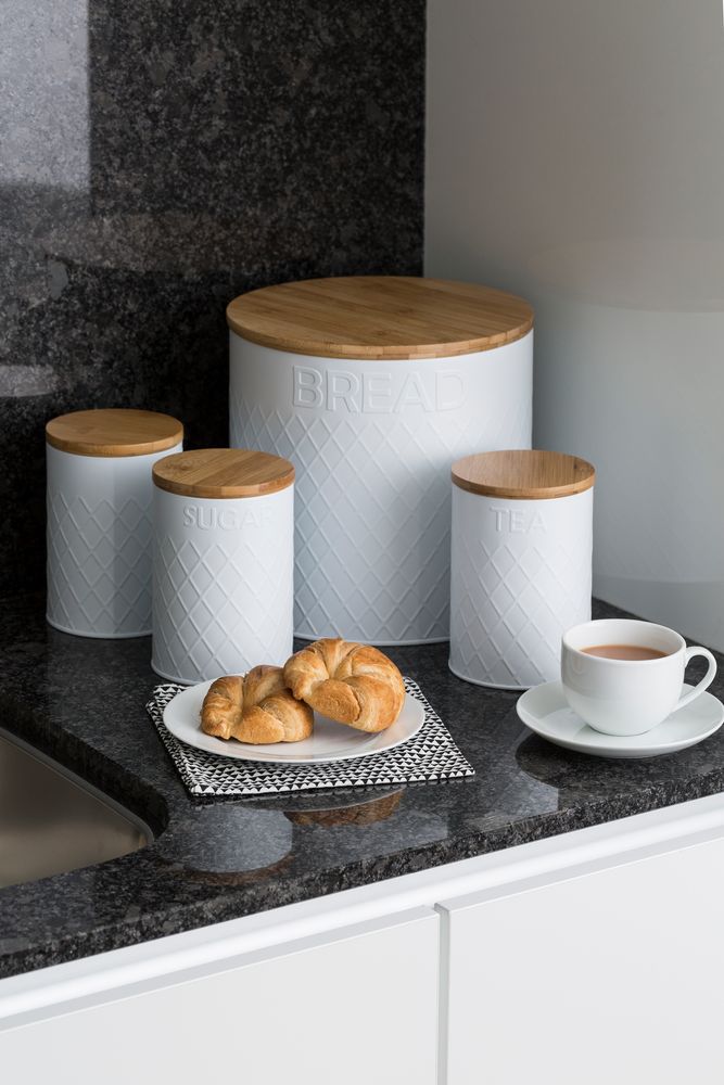 Емкость для хранения кофе Embossed, белая / Миниатюра WWW (1000)