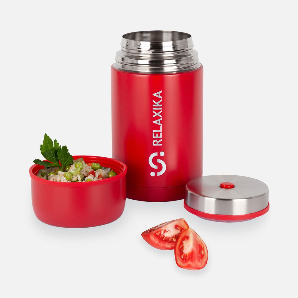 Термос для еды Relaxika 1000, красный / Миниатюра WWW (1000)