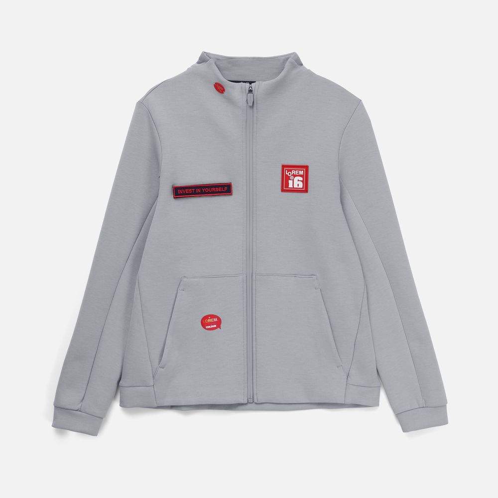 Куртка женская Lovi, серая / Миниатюра нанесения (1000)