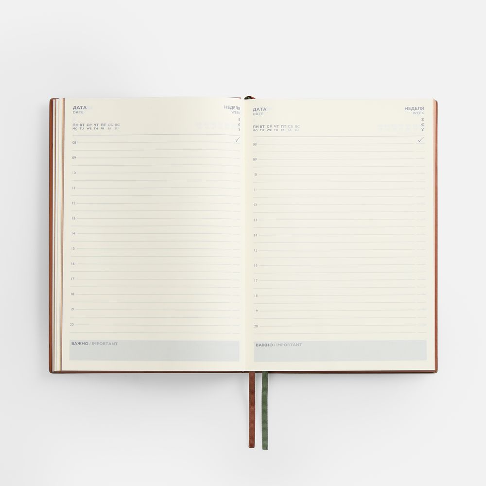 Ежедневник Avila, недатированный, зеленый / Миниатюра WWW (1000)