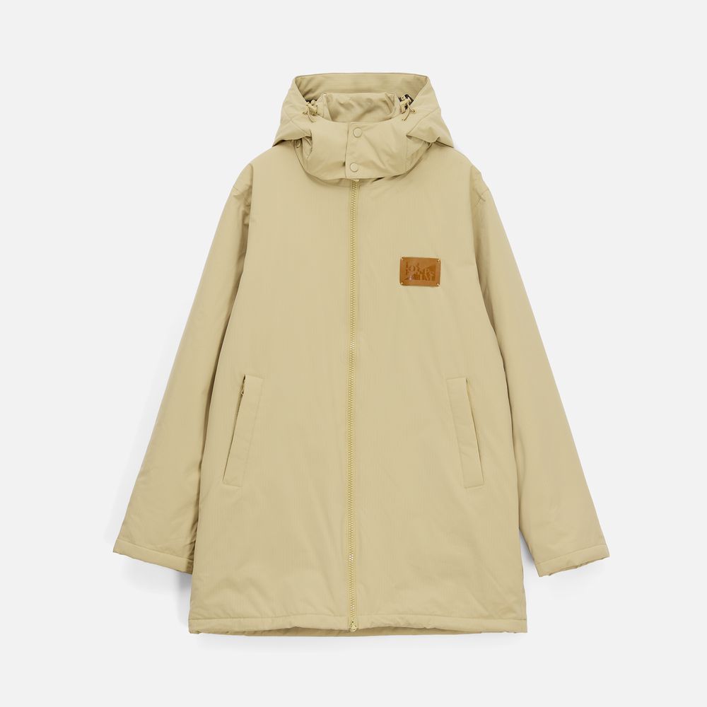 Куртка-парка унисекс Sfera, бежевая / Миниатюра нанесения (1000)