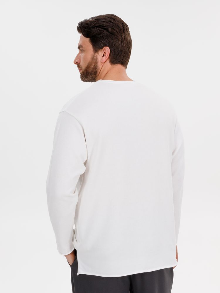 Лонгслив унисекс Siluetti Fuori, молочно-белый / Миниатюра WWW (1000)