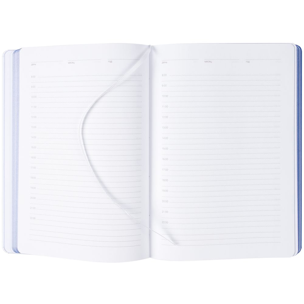 Ежедневник Butterfly, недатированный, белый с синим / Миниатюра WWW (1000)