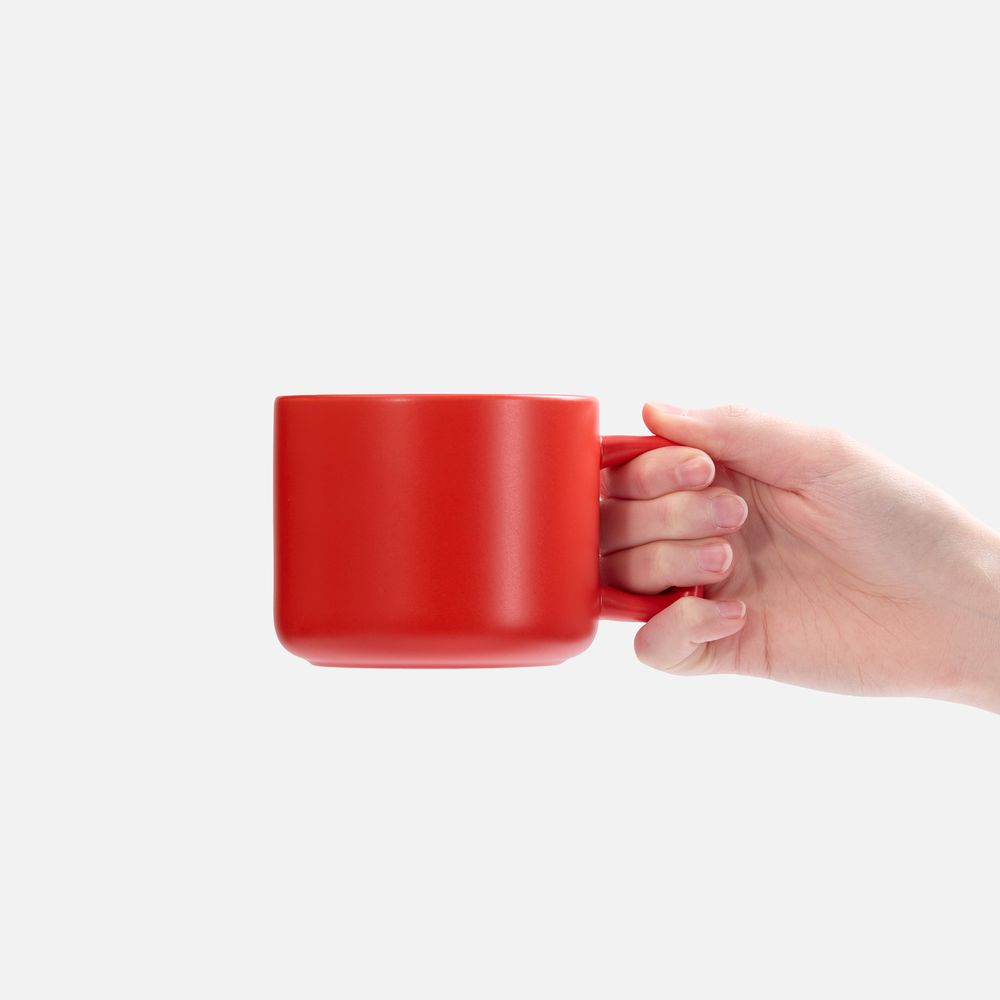 Чашка Jumbo в коробке матовая, красная / Миниатюра WWW (1000)