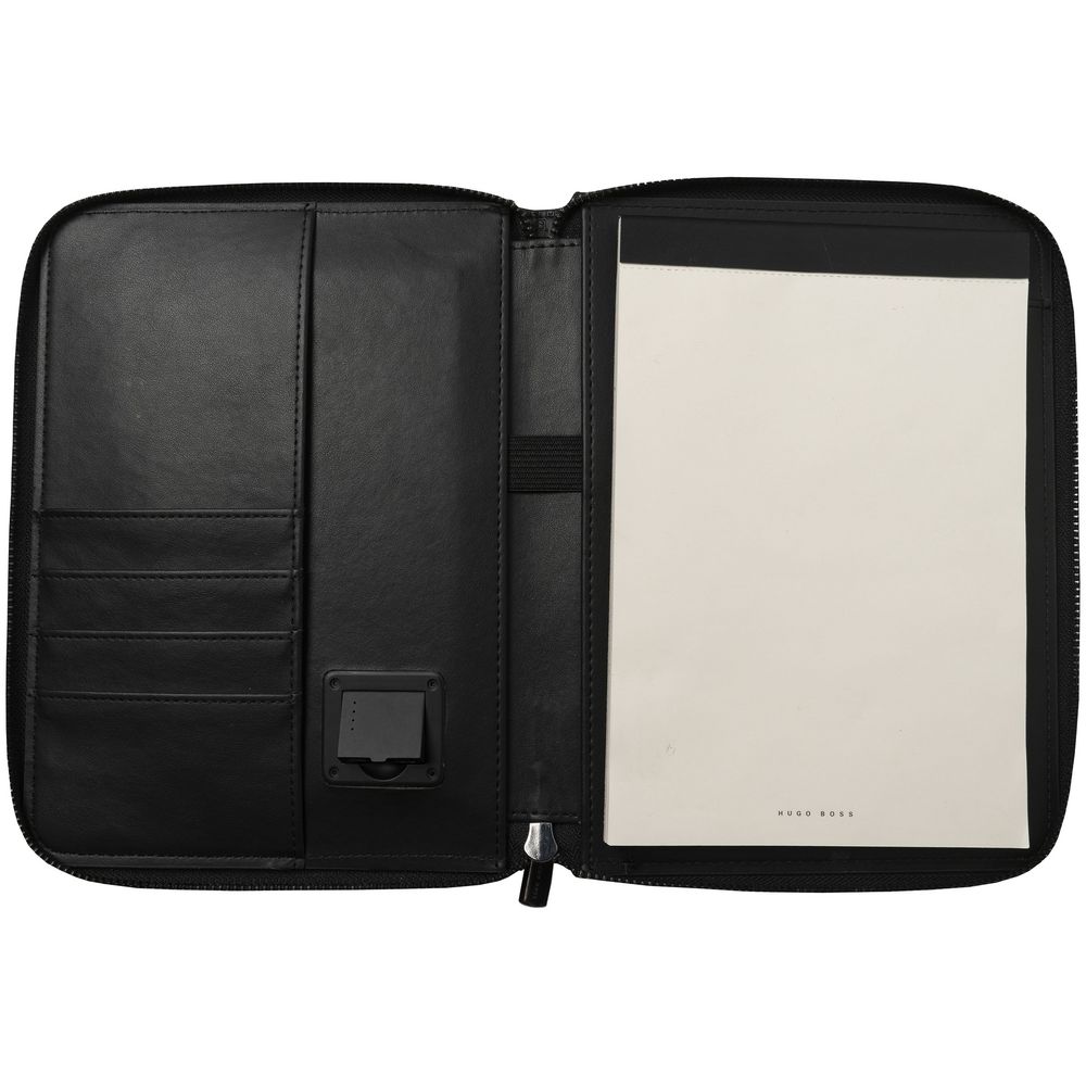 Папка-органайзер Epitome с блокнотом А5 и аккумулятором 8000 мА4, черная / Миниатюра WWW (1000)