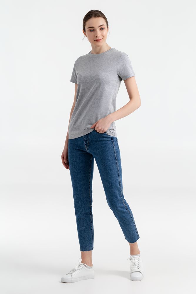 Футболка женская T-bolka Stretch Light Lady, серый меланж / Миниатюра WWW (1000)