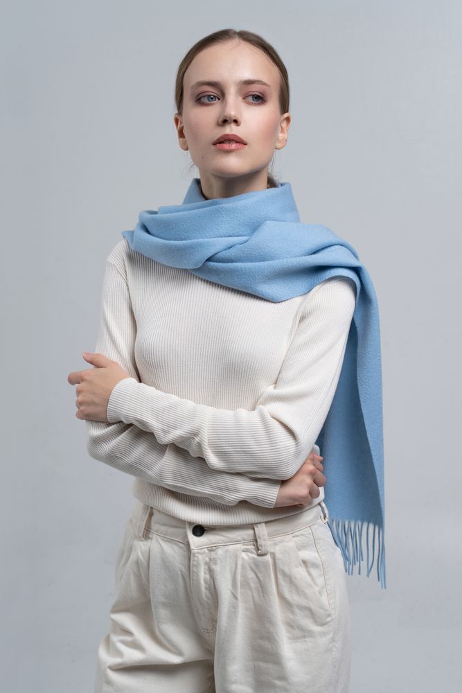 Шарф Graceful, голубой / Миниатюра WWW (1000)