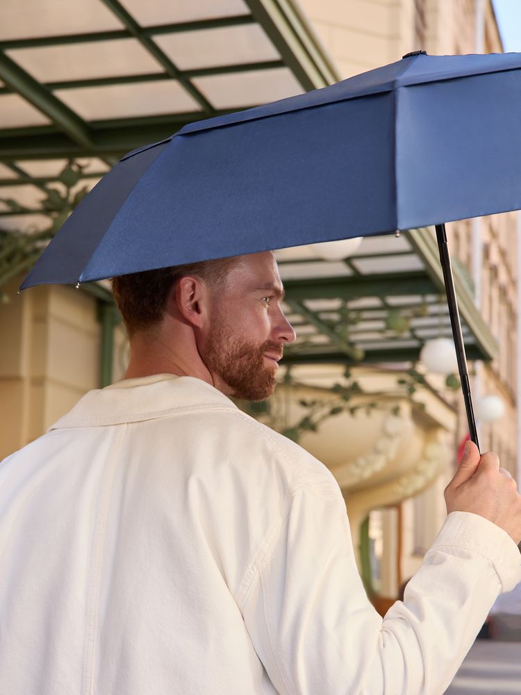 Складной зонт Dome Double с двойным куполом, темно-синий / Миниатюра WWW (1000)