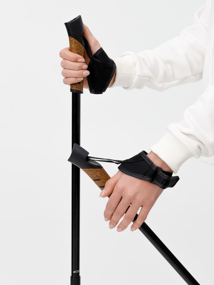 Палки для скандинавской ходьбы Trekk, черные / Миниатюра WWW (1000)