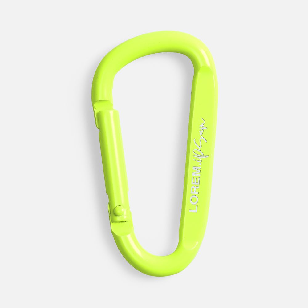 Карабин Raby, желтый неон / Миниатюра нанесения (1000)