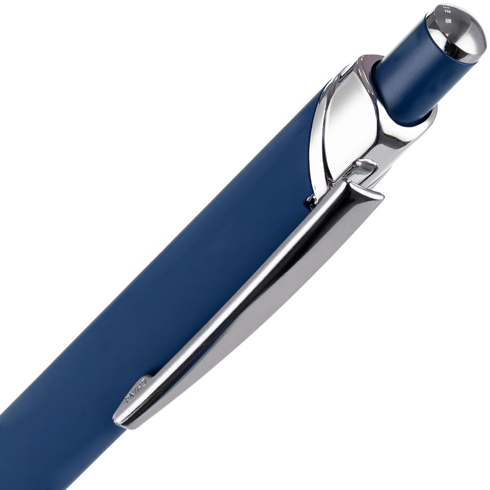 Ручка шариковая Chromos Soft Touch, синяя / Миниатюра WWW (1000)