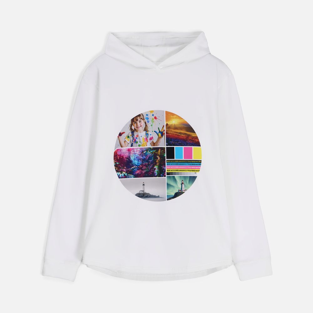 Худи унисекс Morfiss, белое / Миниатюра нанесения (1000)