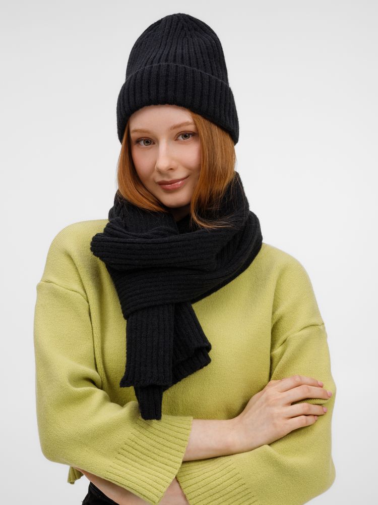 Шарф Laconi, черный / Миниатюра WWW (1000)