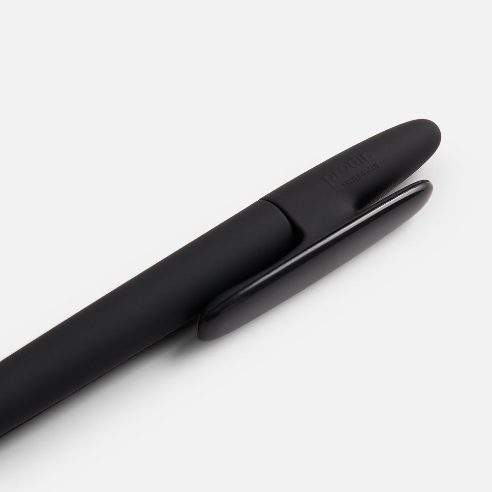 Ручка шариковая Prodir DS5 TRR-P Soft Touch, черная / Миниатюра WWW (1000)