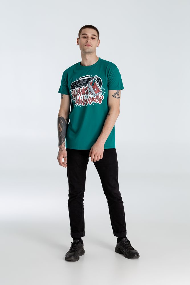 Футболка «Пленка кончилась», изумрудно-зеленая / Миниатюра WWW (1000)