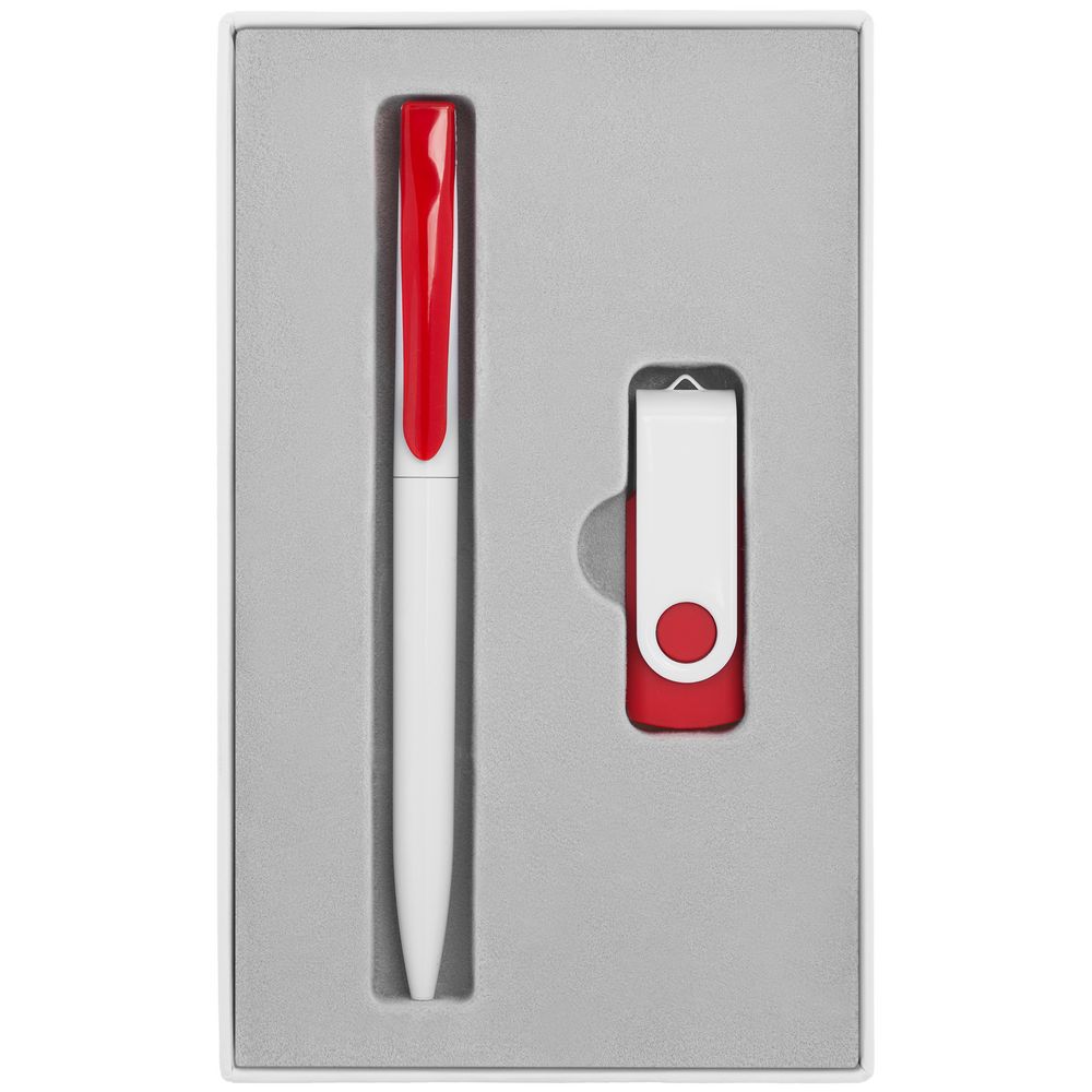 Набор Twist White, белый с красным, 16 Гб / Миниатюра WWW (1000)